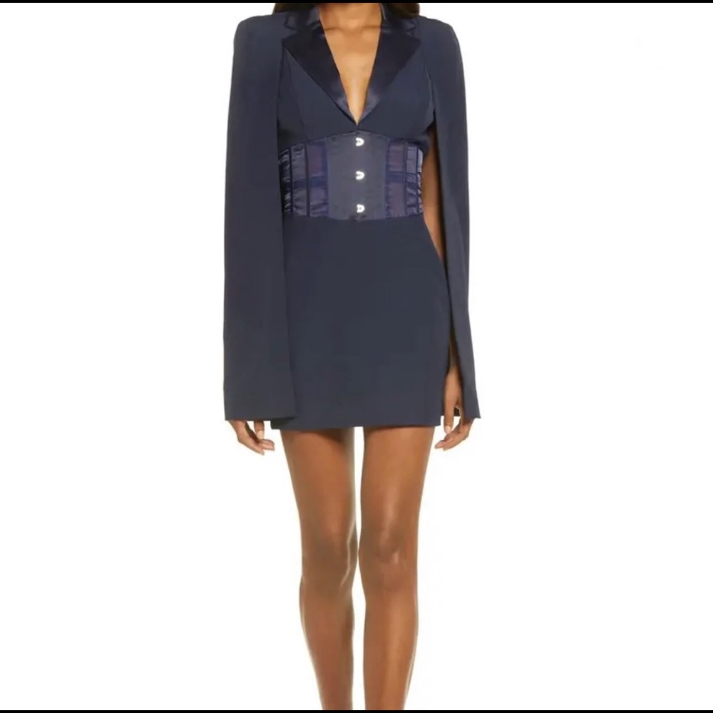 Lavish Alice navy blue blazer dress